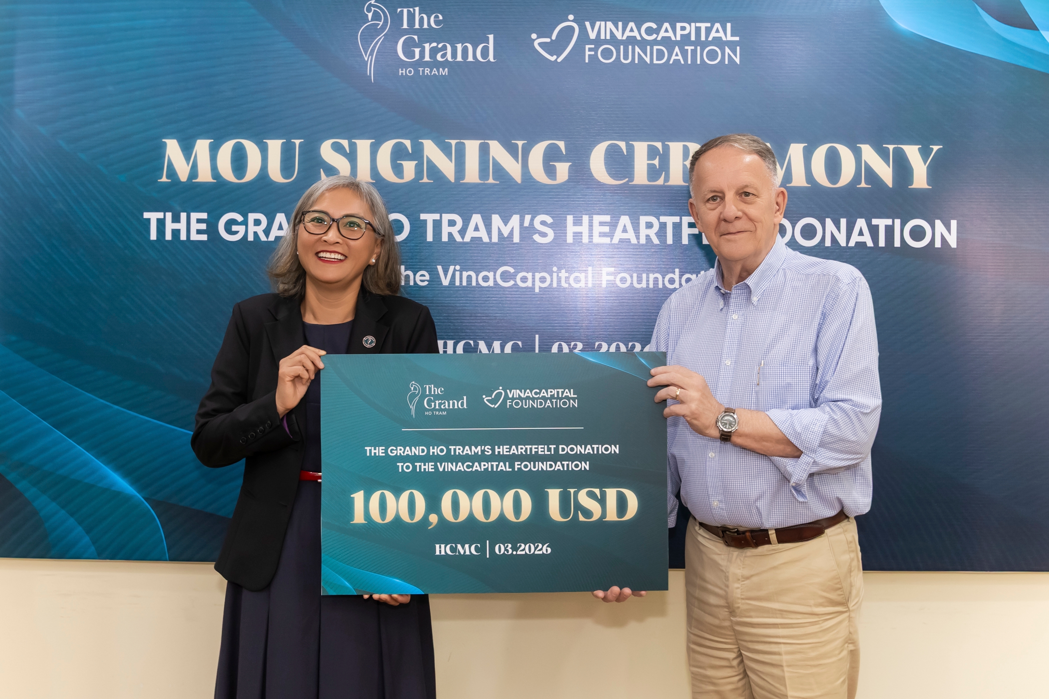 The Grand Ho Tram và VinaCapital Foundation đã chính thức ký kết Biên bản ghi nhớ hợp tác nhằm triển khai chương trình Care & Share