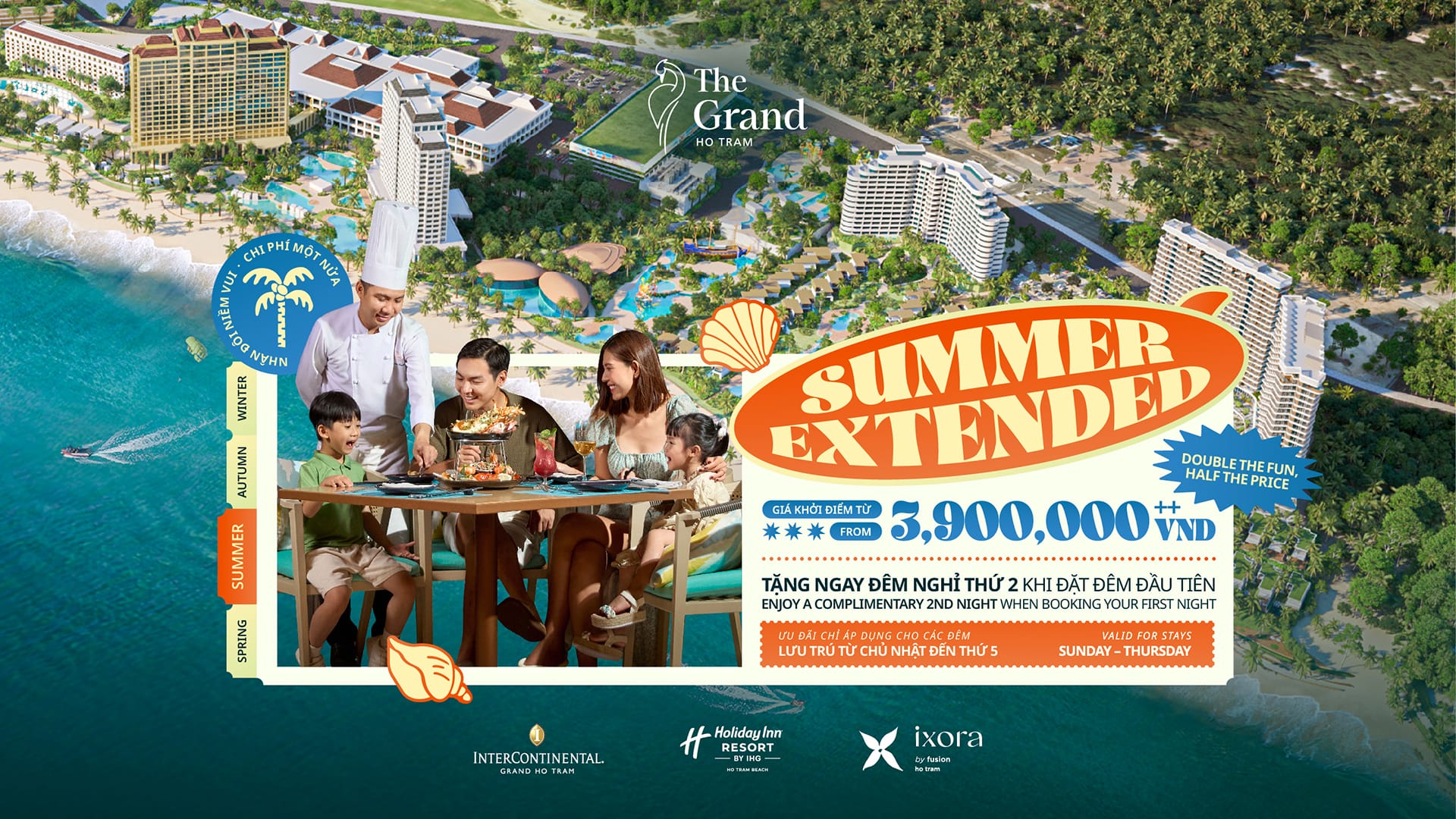 Summer Extended Offer: Stay 2 Pay 1