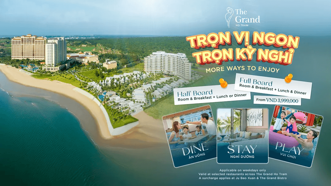 The Grand Ho Tram: Unmissable Half Board & Full Board Offers
