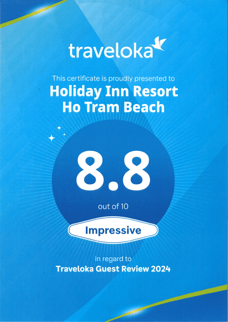 Traveloka Guest Review 2024 – Holiday Inn Resort Ho Tram Beach
